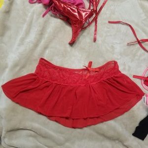 COPY - Micro mini mesh skirt with lace New without tag